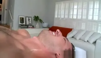 Gay masseur gags on a boys cock