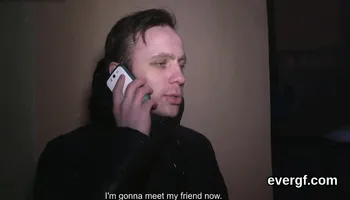 Broke fella allows flirty mate to ream his girlfriend for ca