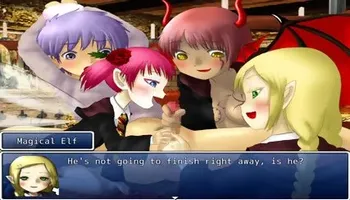 A guy is reverse gangbanged by a group of magical monster schoolgirls