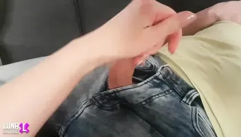 Surprise handjob during my boyfriend NAP