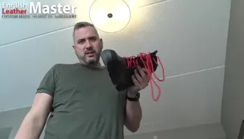 Angry stepdad teaches you to worship his boots huff and drink piss to serve as a slave PREVIEW
