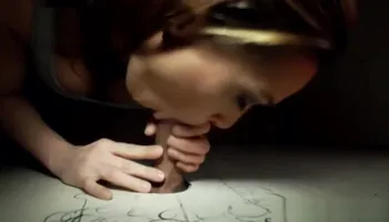 Bigtitted gloryhole babe deepthroating dick