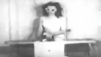 At brunette slut in sunglasses sucks a guy off and gets banged from the back