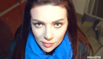The Stranger Helped, After That She Did A Blowjob And Ate Cum With Scarlett Johansson And Luna Roulette