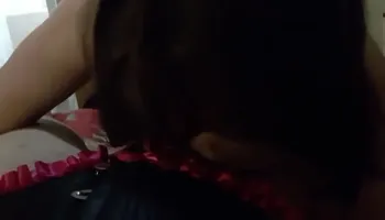 My sissy sucking my shecock