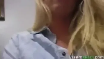 Hot Blonde Brynn T With Bigtits Fingering Her Pussy In The Bathro
