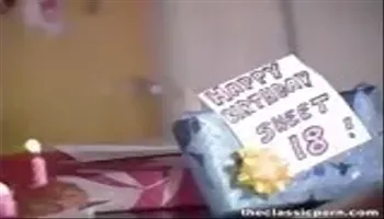 Retro girl fuck on 18th  birthday