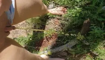 Girl Standing Public Pissing