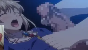 Jerking off to hentai femboy blowjob and footjob