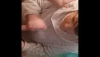 Wife sucks my cock after getting cute