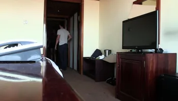 Beautiful African teen sucking white man