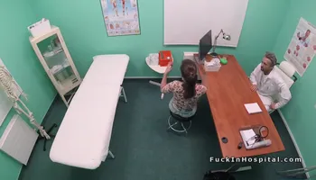 Doctor Cures Brunette Patient With Sex
