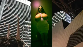 Juggsy-Ho-Doll In Open Cup White Mini Dress !