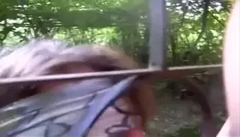 bound to a gate and facefucked