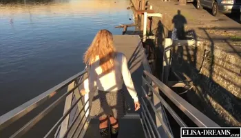 Elysa Exhib - Flashing No Panty In Public (street And S