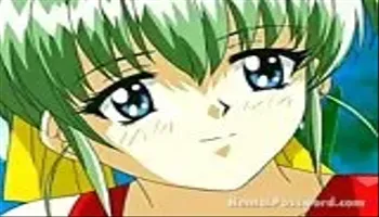 saucy green haired hentai