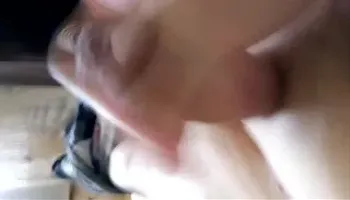 close up ejaculation after having lot of fun over the phone with a friend