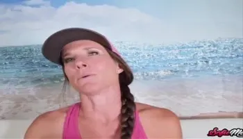 Naughty MILF Sofie Marie Gives Best POV Handjob To Huge Dick