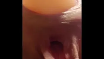 Double ended dildo up my ass