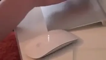Horny fatty sucks on a stiff cock