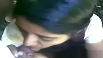 Indian Sucks On A Cock Outside Point Of View