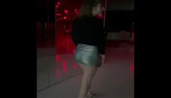 Micro skirt Walking  hÃ´tel public slut panties