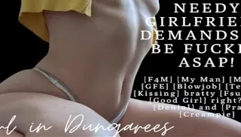 ASMR  I missed your cock so much! Now fuck me!  Needy Girlfriend  Blowjob and Creampie  2 for 1