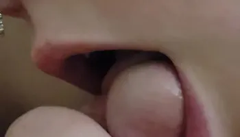 Molly sucks Bunny closeup blowjob