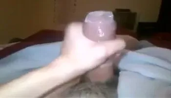 Having a nice wank in a condom