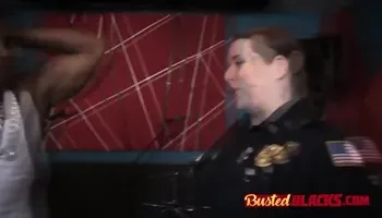 Horny MILF is being fucked hard in doggystyle by a black man!
