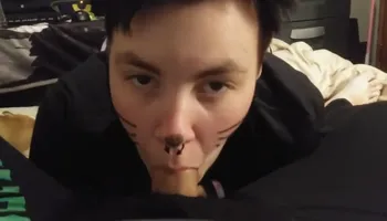 POV FTM Cosplay Blowjob