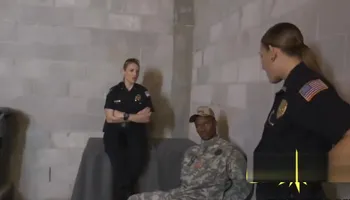 Big butt cops cant stop riding a fat piston