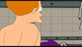 Futurama porn Shower threesome