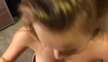 Sexy Amateur Strips and Sucks Cock