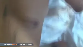 Fabiana Abelha - Brunette Tranny With Natural Tits Gets Fucked Doggystyle Until Orgasm