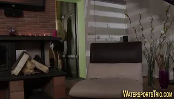 Tattooed skank urinates