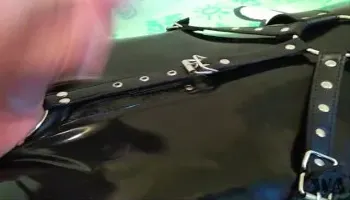Shiny Gimp Tied Up & Ruined Orgasm