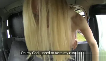 FemaleFakeTaxi Dirty Driver Swallows Copper's Cock