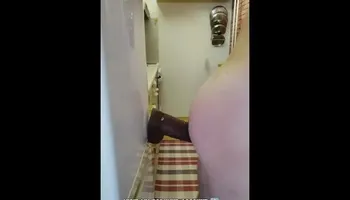 Sex with Jason Luv dildo in the kitchen