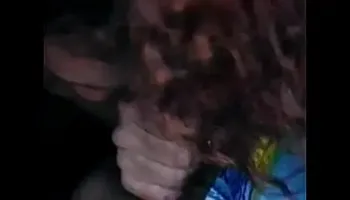 dirty old man picked up redhaired slut Chelly Supreme for cleaning his pipe and pumping his muscle with her panties sitting in his car