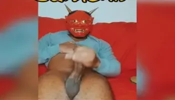 Jamaican Oni masturbates