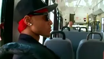 Bald white guy sucks a black gangster